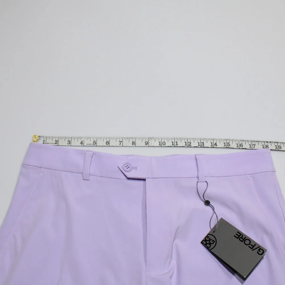 G/Fore NWT Bermuda Golf Shorts Size 34 US in Aura Purple Polyester Blend